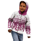 Personalized Manly Warringah Sea Eagles Kid Hoodie Y2K Grunge Aesthetic With Cyber Flames and Starburst Graphics