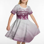 Personalized Manly Warringah Sea Eagles Kid Short Sleeve Dress Y2K Grunge Aesthetic With Cyber Flames and Starburst Graphics