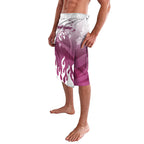Personalized Manly Warringah Sea Eagles Lavalava Y2K Grunge Aesthetic With Cyber Flames and Starburst Graphics