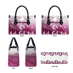 Personalized Manly Warringah Sea Eagles Leather Bag Y2K Grunge Aesthetic With Cyber Flames and Starburst Graphics