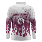 Personalized Manly Warringah Sea Eagles Long Sleeve Polo Shirt Y2K Grunge Aesthetic With Cyber Flames and Starburst Graphics