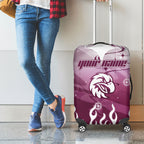Personalized Manly Warringah Sea Eagles Luggage Cover Y2K Grunge Aesthetic With Cyber Flames and Starburst Graphics