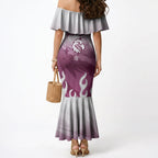 Personalized Manly Warringah Sea Eagles Mermaid Dress Y2K Grunge Aesthetic With Cyber Flames and Starburst Graphics