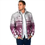 Personalized Manly Warringah Sea Eagles Padded Jacket Y2K Grunge Aesthetic With Cyber Flames and Starburst Graphics