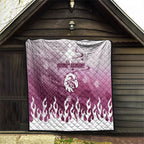 Personalized Manly Warringah Sea Eagles Quilt Y2K Grunge Aesthetic With Cyber Flames and Starburst Graphics