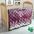 Personalized Manly Warringah Sea Eagles Quilt Y2K Grunge Aesthetic With Cyber Flames and Starburst Graphics
