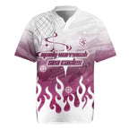 Personalized Manly Warringah Sea Eagles Rugby Jersey Y2K Grunge Aesthetic With Cyber Flames and Starburst Graphics