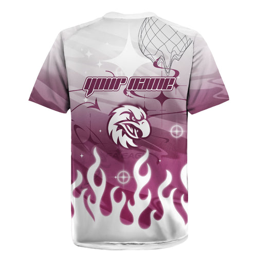 Personalized Manly Warringah Sea Eagles Rugby Jersey Y2K Grunge Aesthetic With Cyber Flames and Starburst Graphics