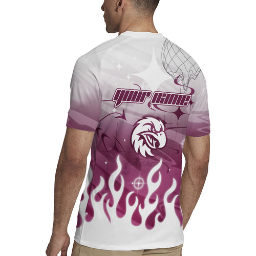Personalized Manly Warringah Sea Eagles Rugby Jersey Y2K Grunge Aesthetic With Cyber Flames and Starburst Graphics