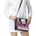 Personalized Manly Warringah Sea Eagles Shoulder Handbag Y2K Grunge Aesthetic With Cyber Flames and Starburst Graphics