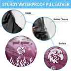 Personalized Manly Warringah Sea Eagles Spare Tire Cover Y2K Grunge Aesthetic With Cyber Flames and Starburst Graphics