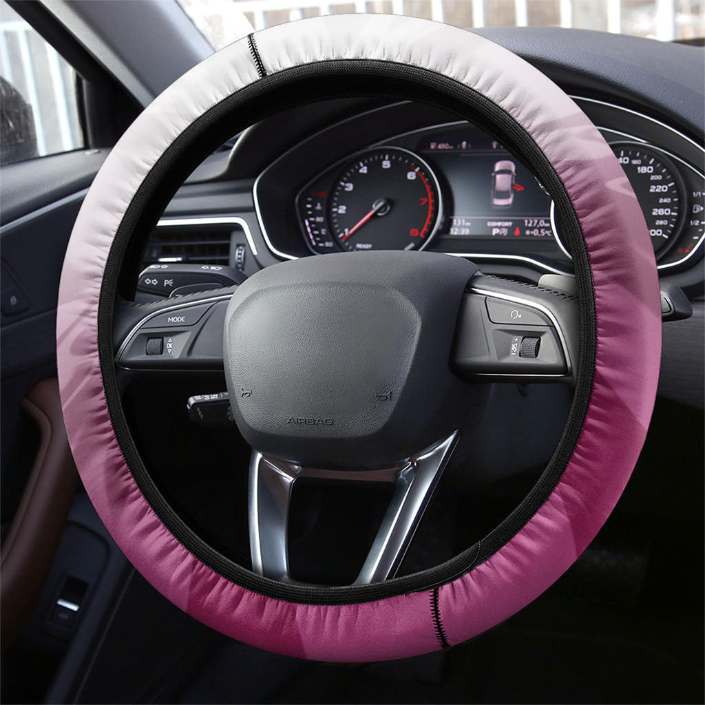 Manly Warringah Sea Eagles Steering Wheel Cover Y2K Grunge Aesthetic With Cyber Flames and Starburst Graphics