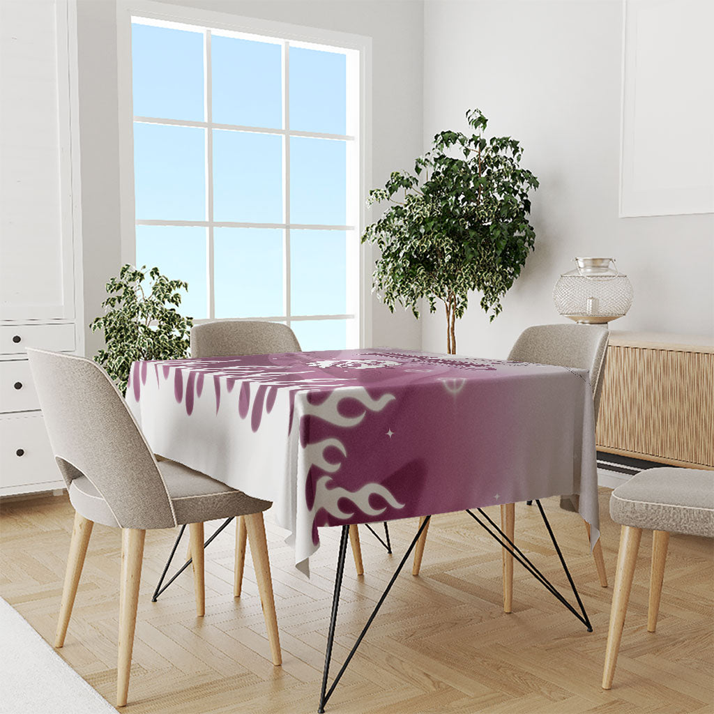 Personalized Manly Warringah Sea Eagles Tablecloth Y2K Grunge Aesthetic With Cyber Flames and Starburst Graphics