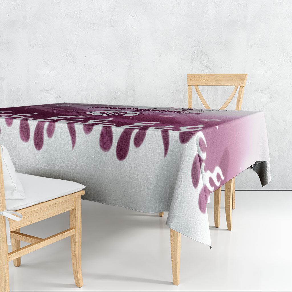 Personalized Manly Warringah Sea Eagles Tablecloth Y2K Grunge Aesthetic With Cyber Flames and Starburst Graphics
