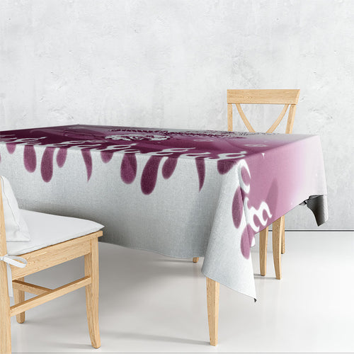 Personalized Manly Warringah Sea Eagles Tablecloth Y2K Grunge Aesthetic With Cyber Flames and Starburst Graphics