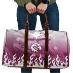 Personalized Manly Warringah Sea Eagles Travel Bag Y2K Grunge Aesthetic With Cyber Flames and Starburst Graphics