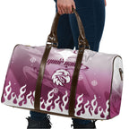 Personalized Manly Warringah Sea Eagles Travel Bag Y2K Grunge Aesthetic With Cyber Flames and Starburst Graphics