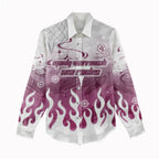 Personalized Manly Warringah Sea Eagles Women Casual Shirt Y2K Grunge Aesthetic With Cyber Flames and Starburst Graphics