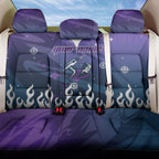 Personalized Melbourne Storm Back Car Seat Cover Y2K Grunge Aesthetic With Cyber Flames and Starburst Graphics