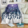 Personalized Melbourne Storm Blanket Y2K Grunge Aesthetic With Cyber Flames and Starburst Graphics