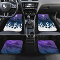 Personalized Melbourne Storm Car Mats Y2K Grunge Aesthetic With Cyber Flames and Starburst Graphics