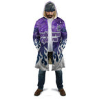 Personalized Melbourne Storm Cloak Y2K Grunge Aesthetic With Cyber Flames and Starburst Graphics