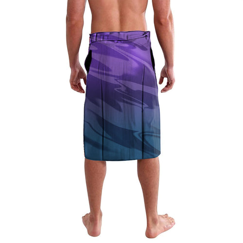 Personalized Melbourne Storm Lavalava Y2K Grunge Aesthetic With Cyber Flames and Starburst Graphics