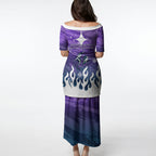 Personalized Melbourne Storm Puletasi Y2K Grunge Aesthetic With Cyber Flames and Starburst Graphics