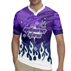 Personalized Melbourne Storm Rugby Jersey Y2K Grunge Aesthetic With Cyber Flames and Starburst Graphics