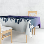 Personalized Melbourne Storm Tablecloth Y2K Grunge Aesthetic With Cyber Flames and Starburst Graphics