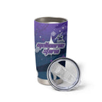 Personalized Melbourne Storm Tumbler Cup Y2K Grunge Aesthetic With Cyber Flames and Starburst Graphics