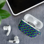 New Zealand Warriors AirPods Case Tropical Hibiscus Floral Seamless Rugby Mascot
