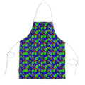 New Zealand Warriors Apron Tropical Hibiscus Floral Seamless Rugby Mascot
