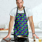New Zealand Warriors Apron Tropical Hibiscus Floral Seamless Rugby Mascot