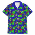 New Zealand Warriors Hawaiian Shirt Tropical Hibiscus Floral Seamless Rugby Mascot
