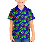 New Zealand Warriors Hawaiian Shirt Tropical Hibiscus Floral Seamless Rugby Mascot