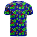 New Zealand Warriors T Shirt Tropical Hibiscus Floral Seamless Rugby Mascot