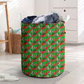 South Sydney Rabbitohs Laundry Basket Tropical Hibiscus Floral Seamless Rugby Mascot