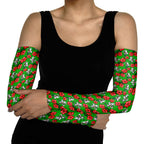 South Sydney Rabbitohs Arm Sleeves Tropical Hibiscus Floral Seamless Rugby Mascot