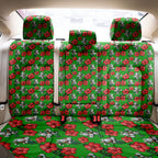 South Sydney Rabbitohs Back Car Seat Cover Tropical Hibiscus Floral Seamless Rugby Mascot