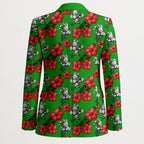 South Sydney Rabbitohs Blazer Tropical Hibiscus Floral Seamless Rugby Mascot