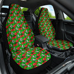 South Sydney Rabbitohs Car Seat Cover Tropical Hibiscus Floral Seamless Rugby Mascot