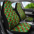 South Sydney Rabbitohs Car Seat Cover Tropical Hibiscus Floral Seamless Rugby Mascot