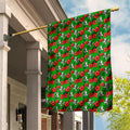 South Sydney Rabbitohs Garden Flag Tropical Hibiscus Floral Seamless Rugby Mascot