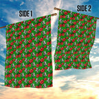 South Sydney Rabbitohs Garden Flag Tropical Hibiscus Floral Seamless Rugby Mascot