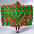 South Sydney Rabbitohs Hooded Blanket Tropical Hibiscus Floral Seamless Rugby Mascot