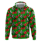 South Sydney Rabbitohs Hoodie Tropical Hibiscus Floral Seamless Rugby Mascot