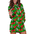 South Sydney Rabbitohs Hoodie Dress Tropical Hibiscus Floral Seamless Rugby Mascot