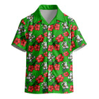 South Sydney Rabbitohs Kid Hawaiian Shirt Tropical Hibiscus Floral Seamless Rugby Mascot