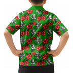 South Sydney Rabbitohs Kid Hawaiian Shirt Tropical Hibiscus Floral Seamless Rugby Mascot